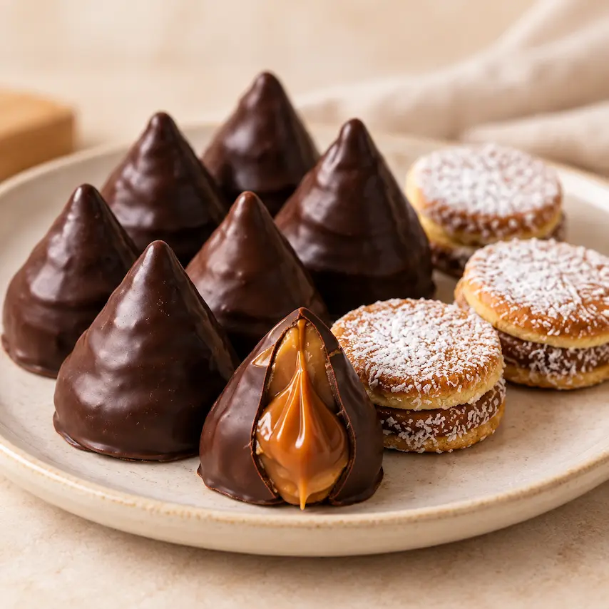 Conitos y mini alfajores